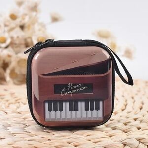 Mini Coin Purse Piano Print Small Retro Coin Purse Key Bag